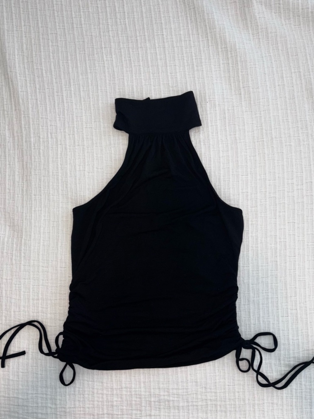superdown Harlin Top in Black - Ruched Halter Neck Backless Date
Night Blouse